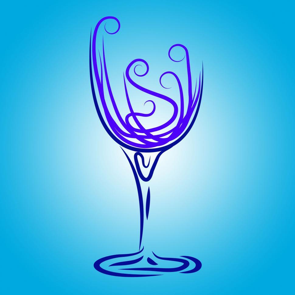 Free Image of Wine Glass Shows Wine-Glass Drink And Celebrations 