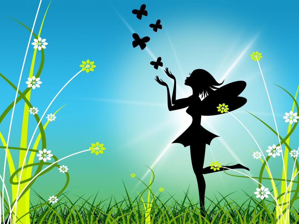 Free Image of Floral Fairy Indicates Animal Bouquet And Sunlight 