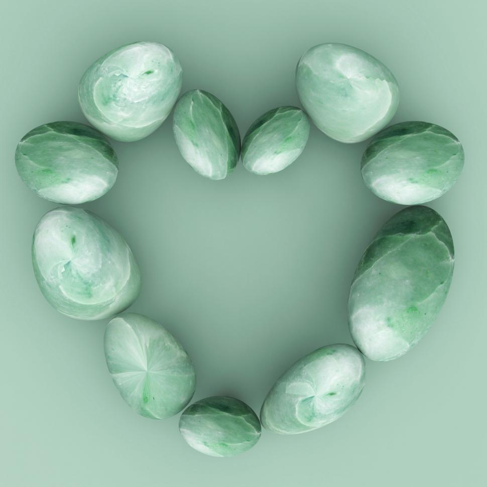 Free Image of Spa Stones Represents Valentines Day And Balance 
