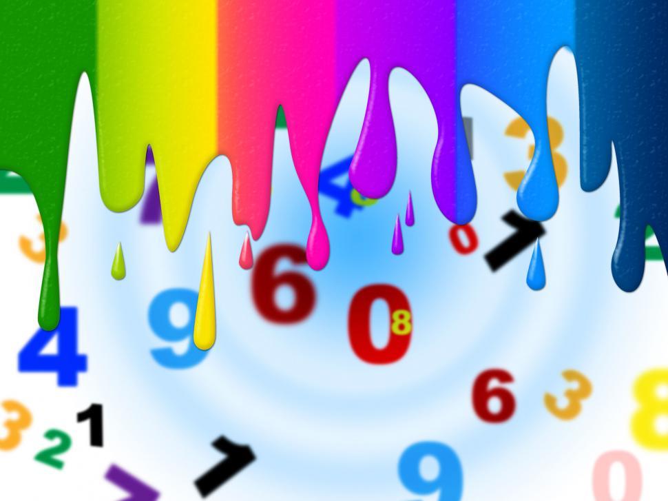 Free Image of Color Numbers Means Blank Space And Colorful 
