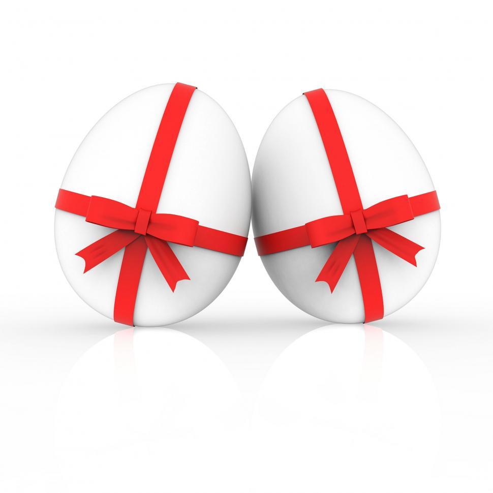 Free Image of Easter Eggs Represents Empty Space And Copyspace 