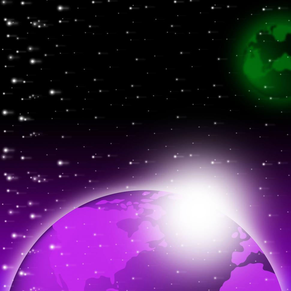Free Image of Purple Earth Background Shows Brightness Planet And Heavens  