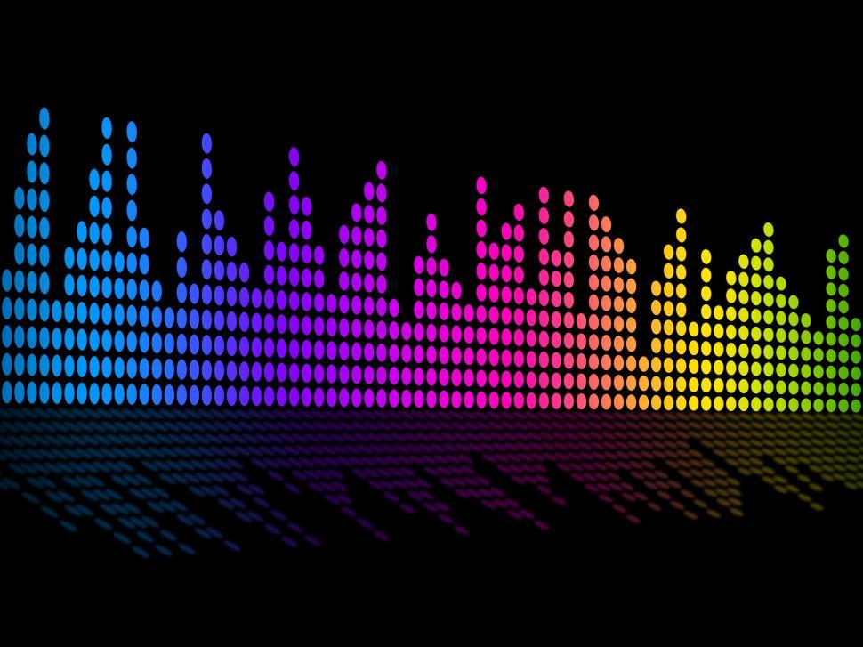 Free Image of Digital Music Beats Background Shows Music Soundtrack Or Sound P 