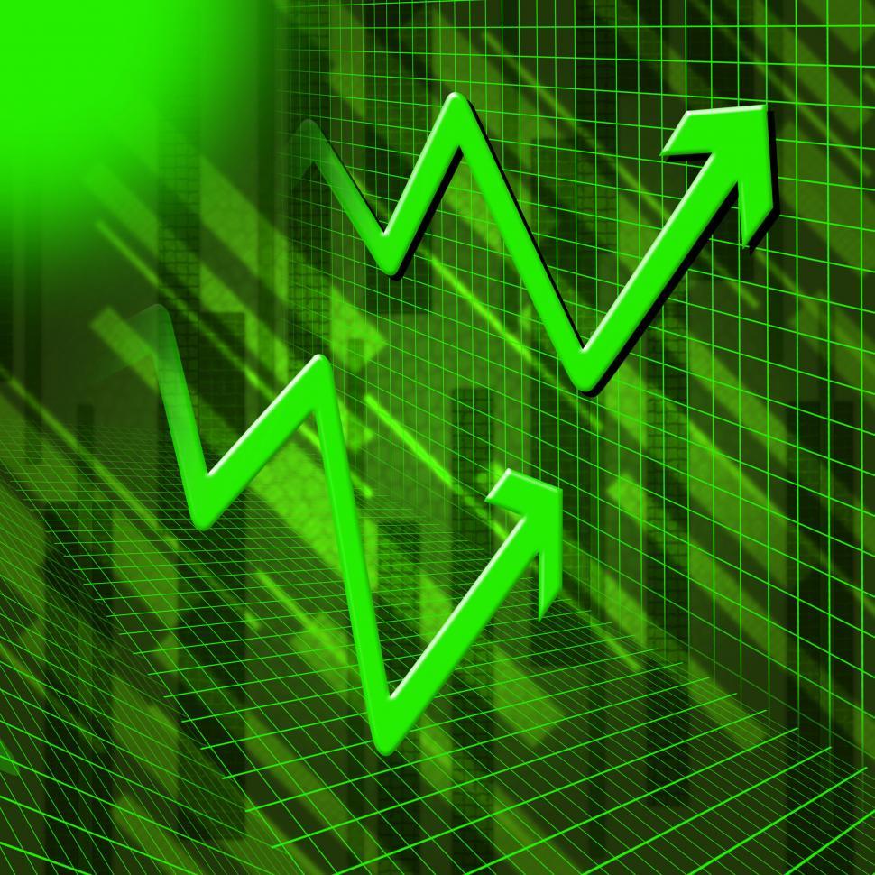 Free Image of Green Arrows Background Means Increased Profit Or Sales  