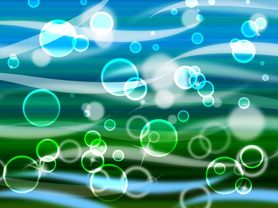 Free Image of Sea Waves Background Means Wavy And Twinkling Bubbles  