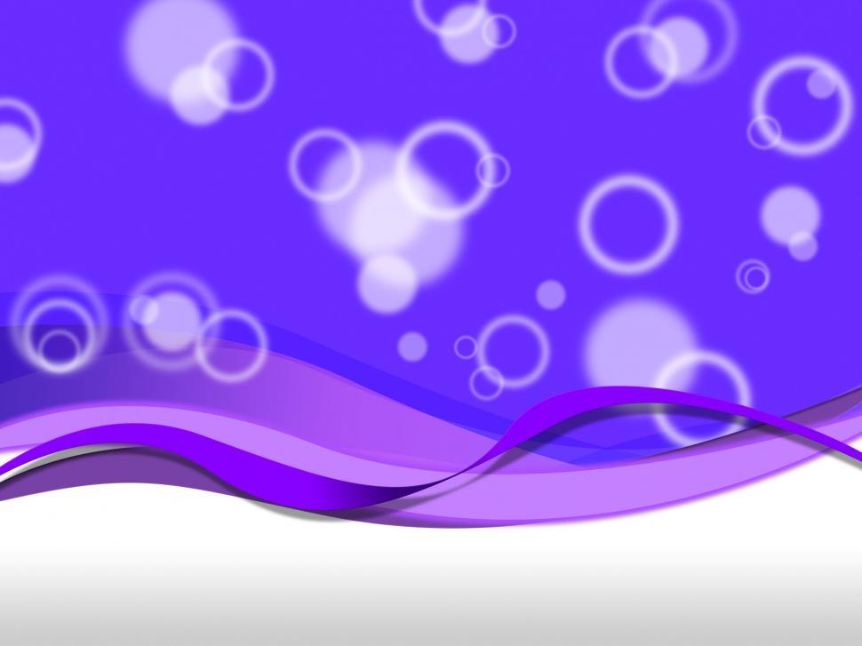 Free Image of Purple Bubbles Background Means Droplets And Curves  