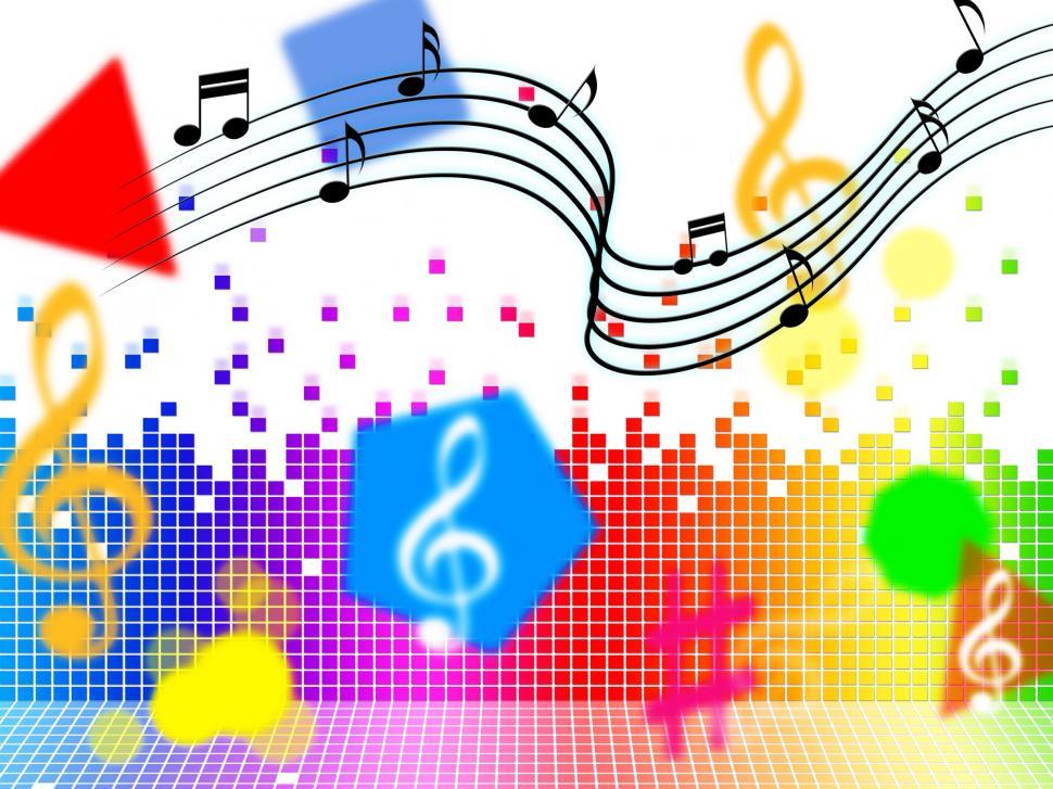 Free Image of Music Background Shows Piece Melody Or Tune  