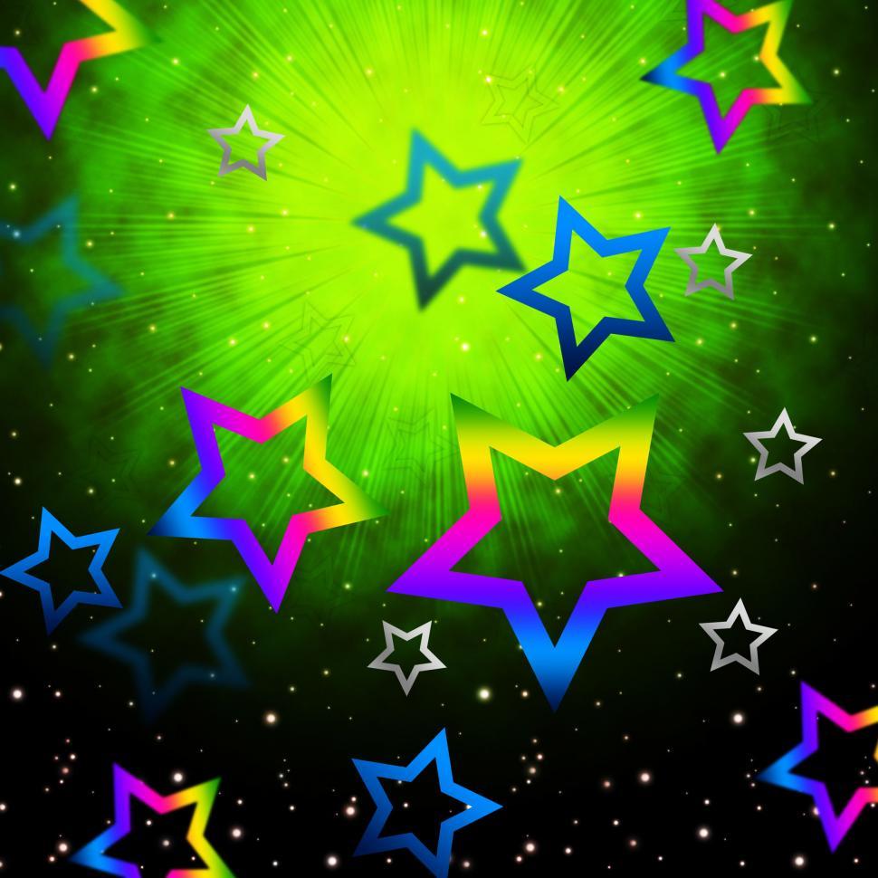 Free Image of Space Stars Backround Shows Light Explosion In Sky  