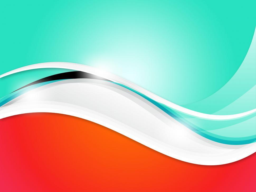 Free Image of Colourful Wave Background Shows Modern Art Or Soft Effect  