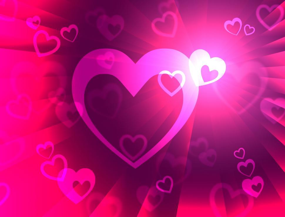Free Image of Hearts Background Shows Wedding  Marriage And Anniversary  