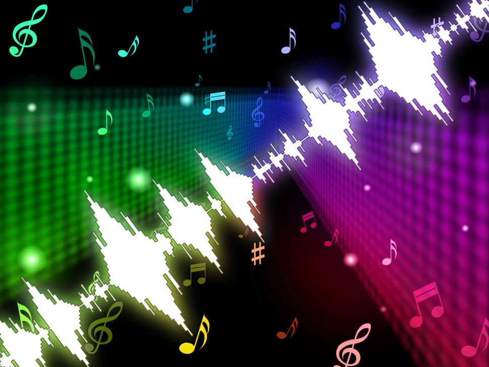 Free Image of Soundwaves Background Means Making Or Playing Melody  