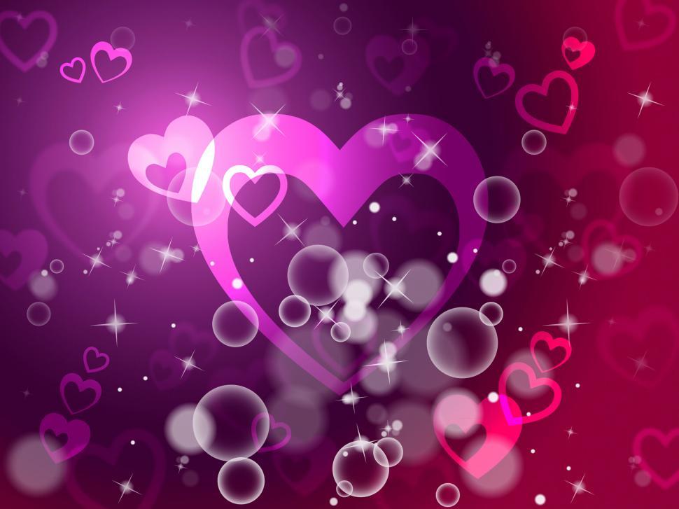 Free Image of Hearts Background Shows Passion  Love And Romance  