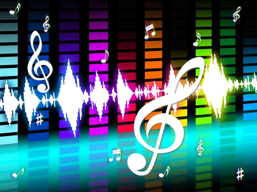 Free Image of Music Background Means Instrument Tune Or Sounds  