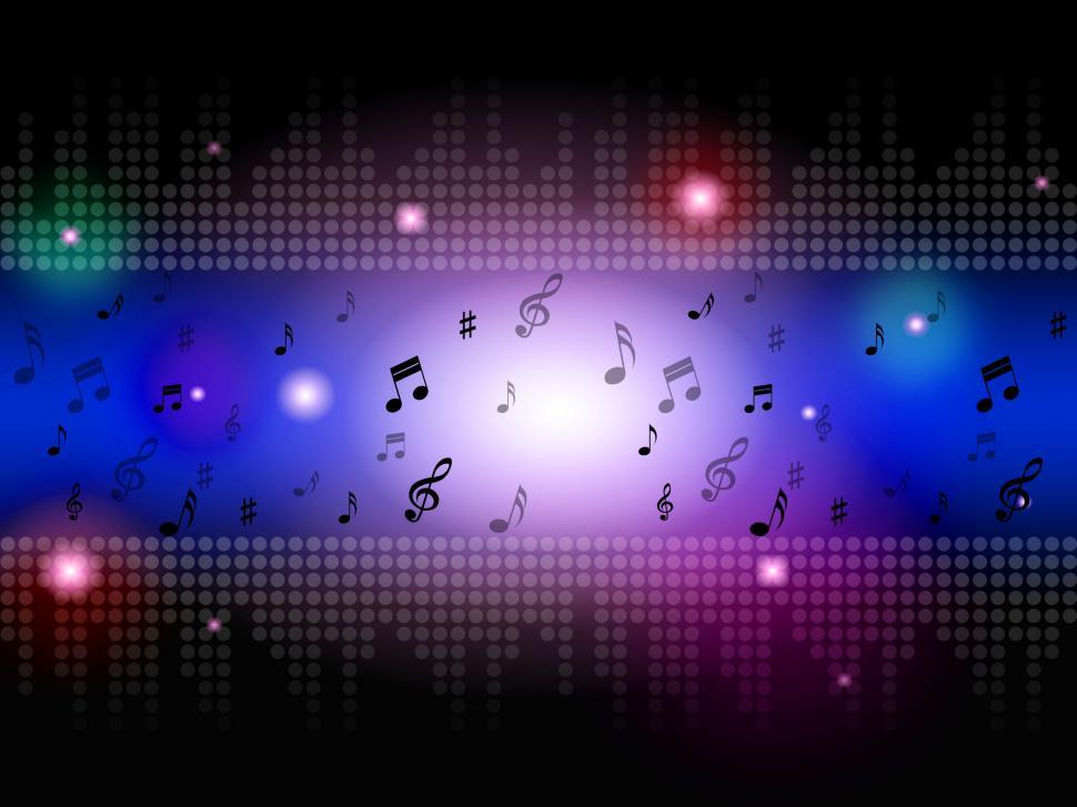 Free Image of Music Background Means Classical Blues Or Rock  