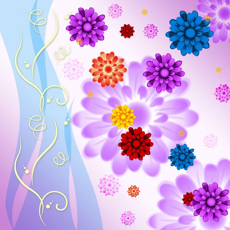 Free Image of Colorful Flowers Background Means Blossoms And Beauty  