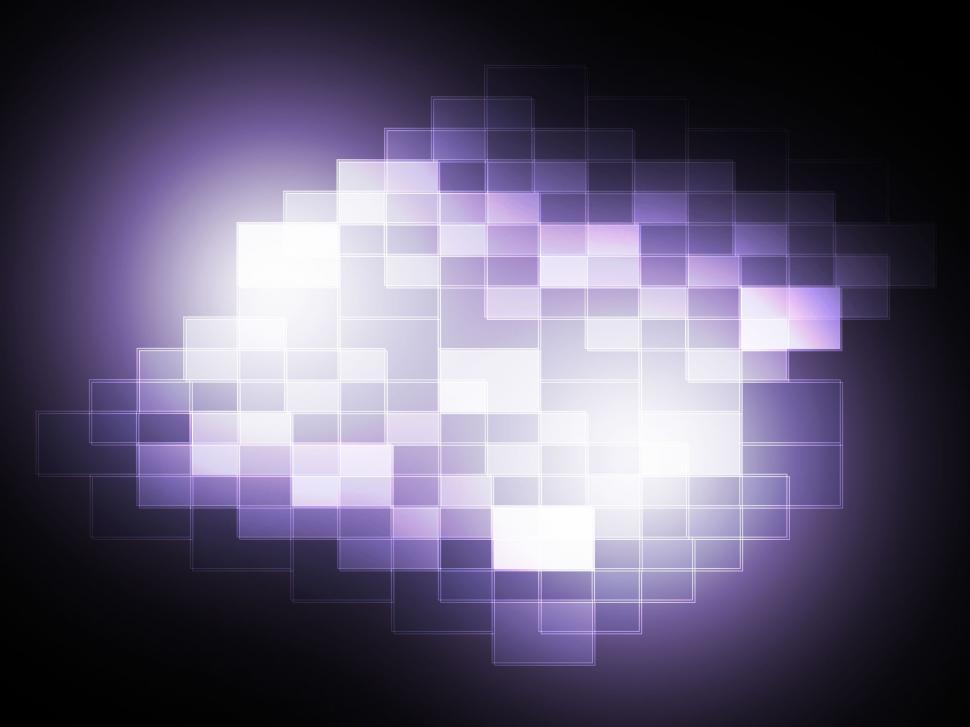 Free Image of Blurry Pixel Light Spot Means Creativity And Diffusion  