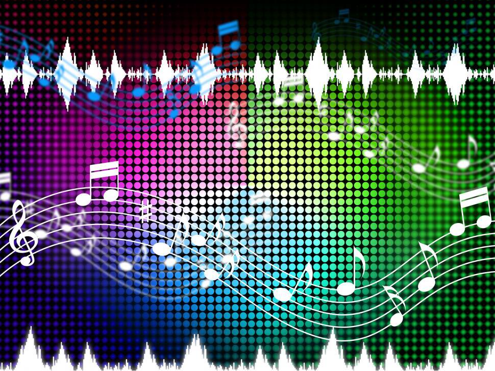 Free Image of Music Color Background Shows Sounds Harmony And Singing  