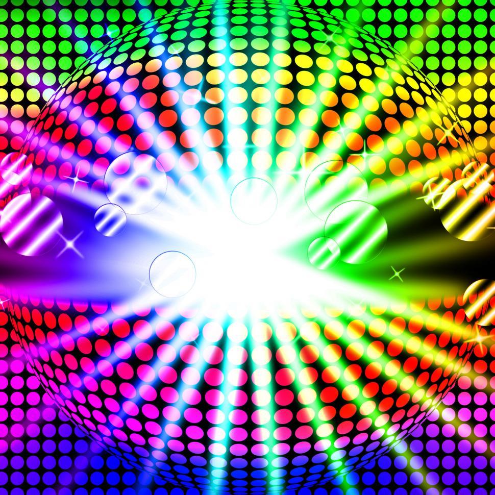 Free Image of Disco Ball Background Means Bright Beams And Dancing  