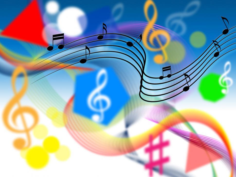 Free Image of Music Background Shows Harmony Or Playing Tune  