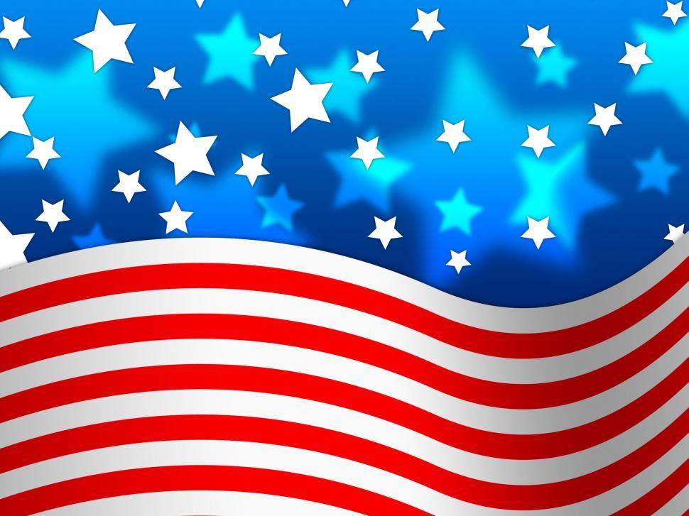 Free Image of Amercian Flag Background Means Stripes And Stars  