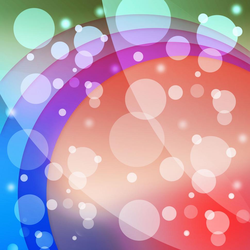 Free Image of Bubbles And Arcs Background Means Dots And Curves  