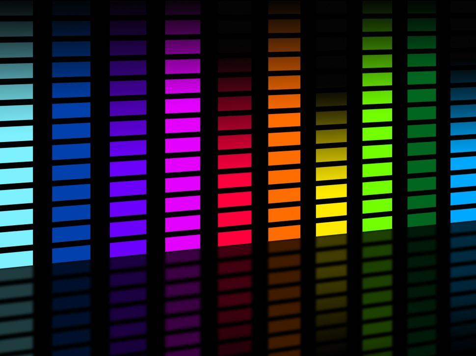 Free Image of Colorful Soundwaves Background Means Frequencies Music And Party 