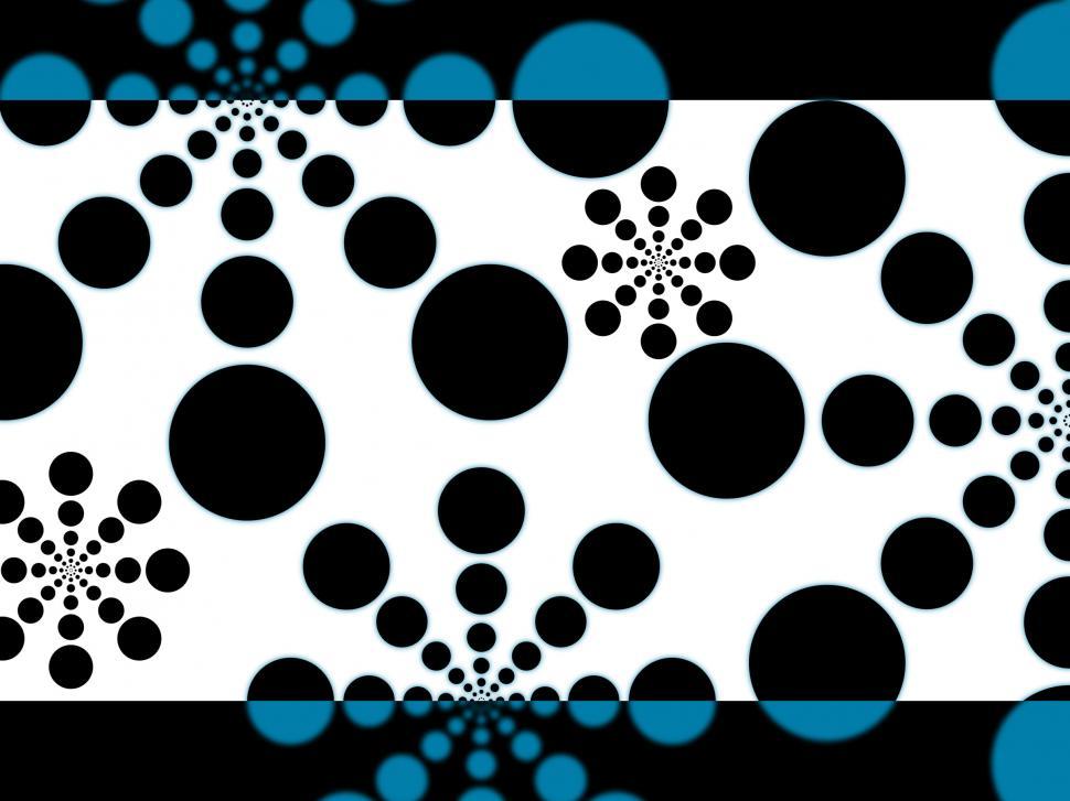 Free Image of Dots Background Shows Little And Large Circular Shapes  