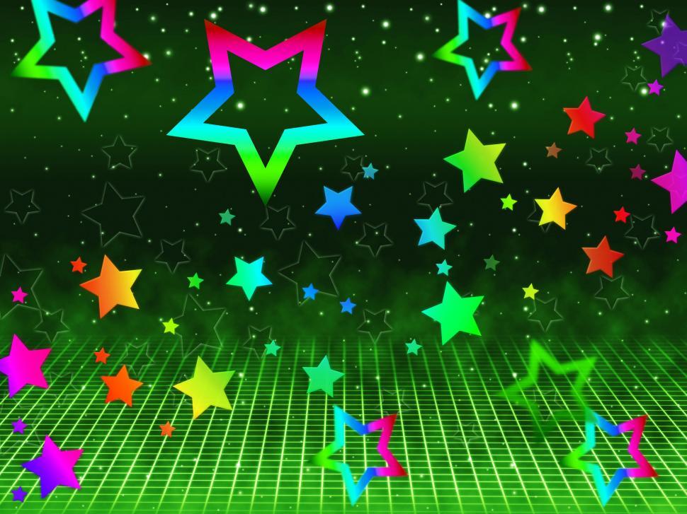 Free Image of Rainbow Stars Background Shows Heavens And Astronomy  