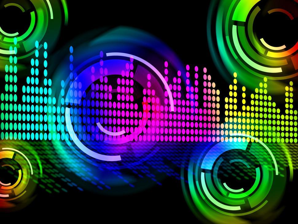 Free Image of Digital Music Beats Background Means Electronic Music Or Sound F 