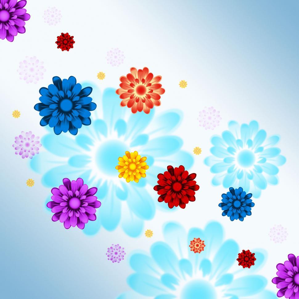 Free Image of Colorful Flowers Background Shows Flowery And Growth  