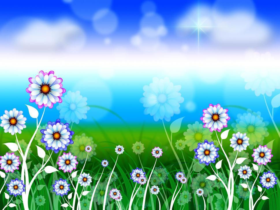 Free Image of Flowers Background Means Blossoms Petals And Blooming  