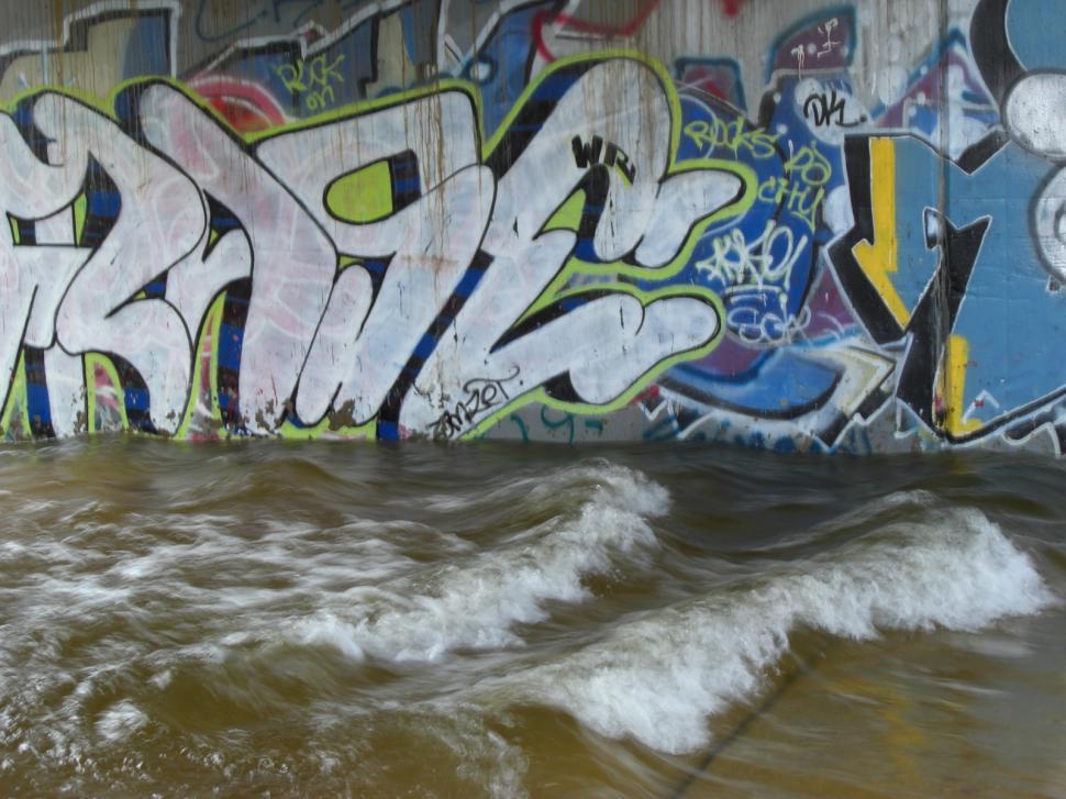 Free Image of Graffiti Under a Bridge 
