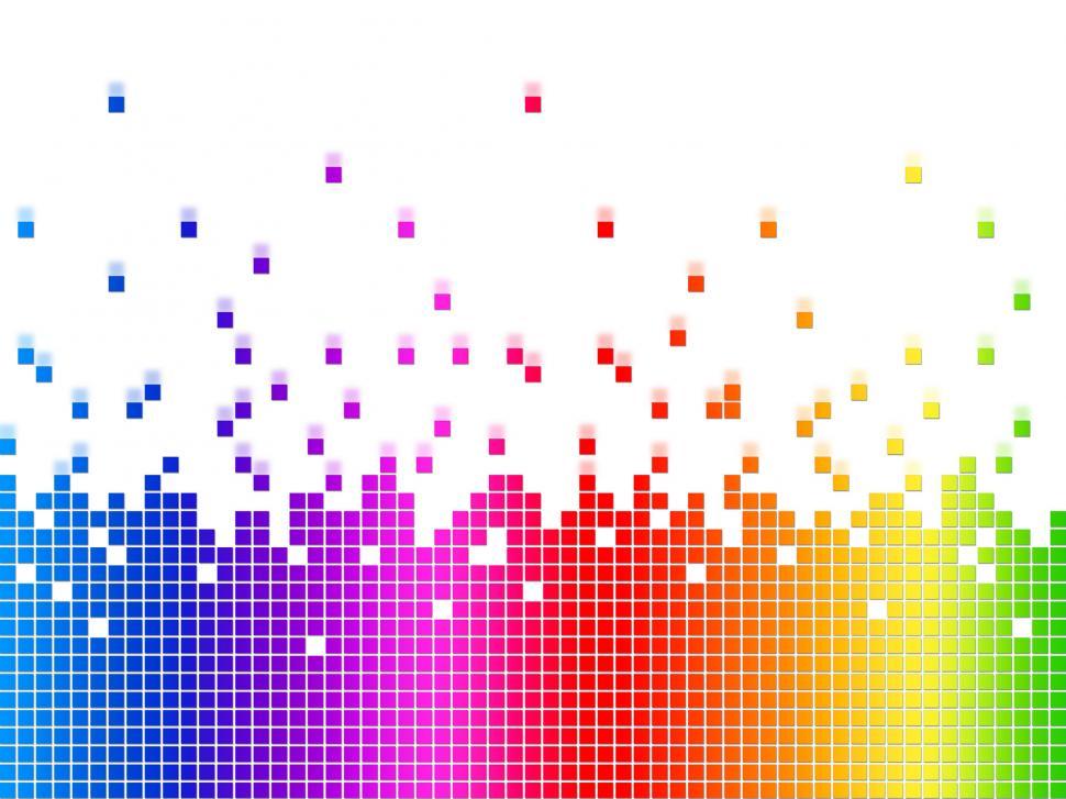 Free Image of Rainbow Soundwaves Background Shows Music Songs And Artists  