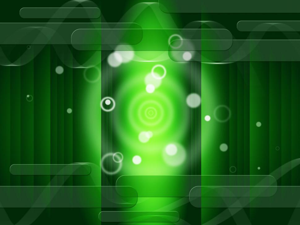 Free Image of Green Circles Background Means Bright And Oblongs  
