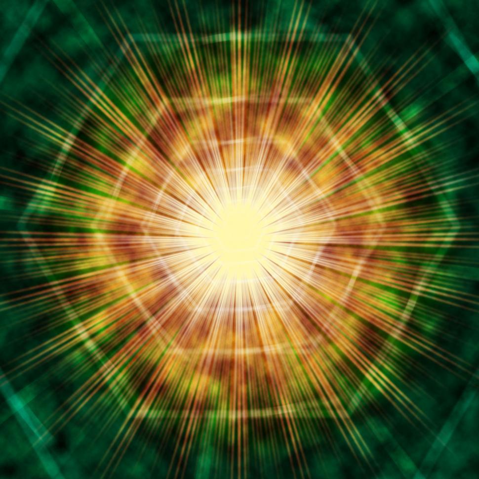 Free Image of Sun Background Shows Brown Green Hexagons And Light  
