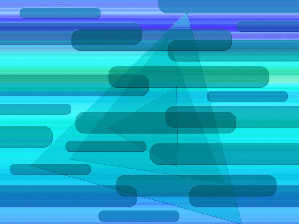 Free Image of Blue Shapes Background Means Oblongs And Triangles  