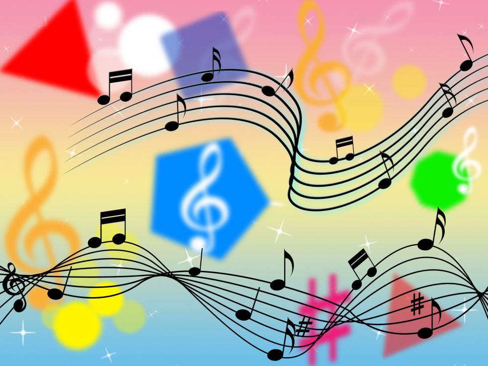 Free Image of Music Background Shows Rock Pop Or Classical  