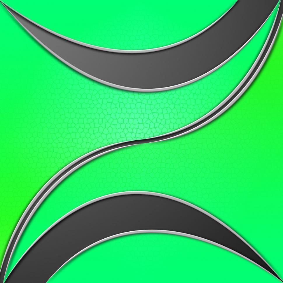 Free Image of Green Leaves Background Shows Curvy Shapes And Stem  