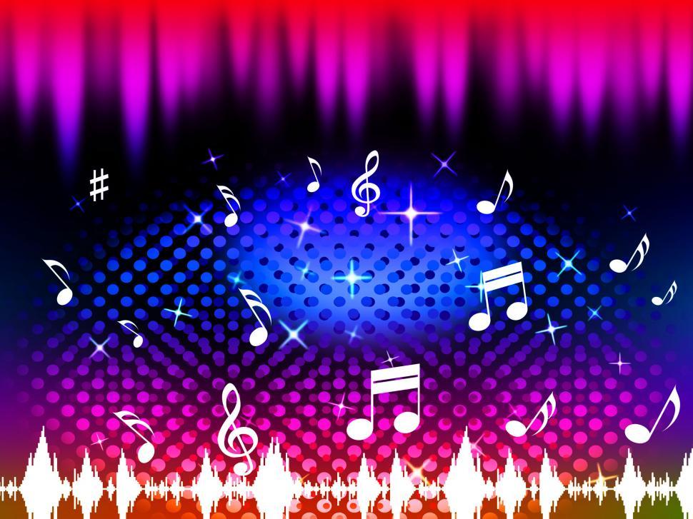 Free Image of Music Background Means Singing Dancing Or Melody  