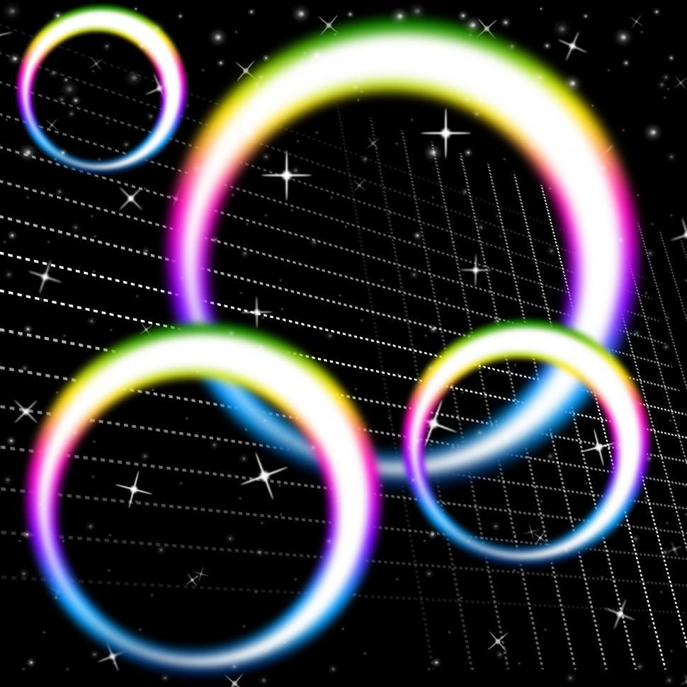 Free Image of Rainbow Circles Background Means Colorful Circular And Heavens  