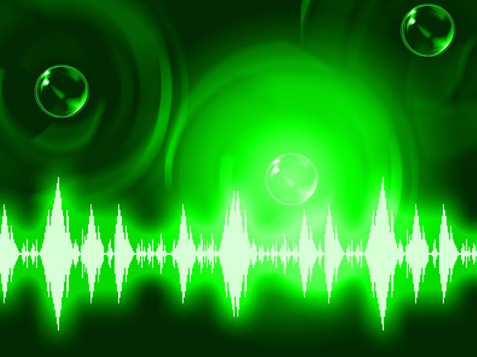 Free Image of Sound Wave Background Shows Glowing Background Or Equalizer Wall 