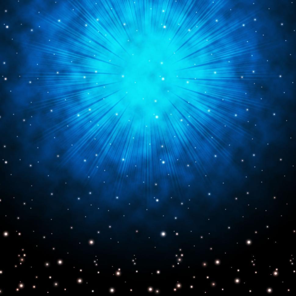 Free Image of Blue Sky Background Means Stars Celestial And Glowing  