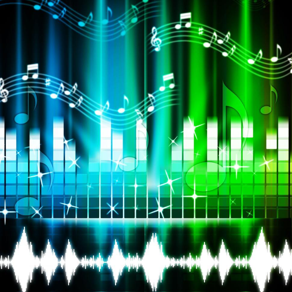 Free Image of Music Background Shows Songs Harmony And Melody  