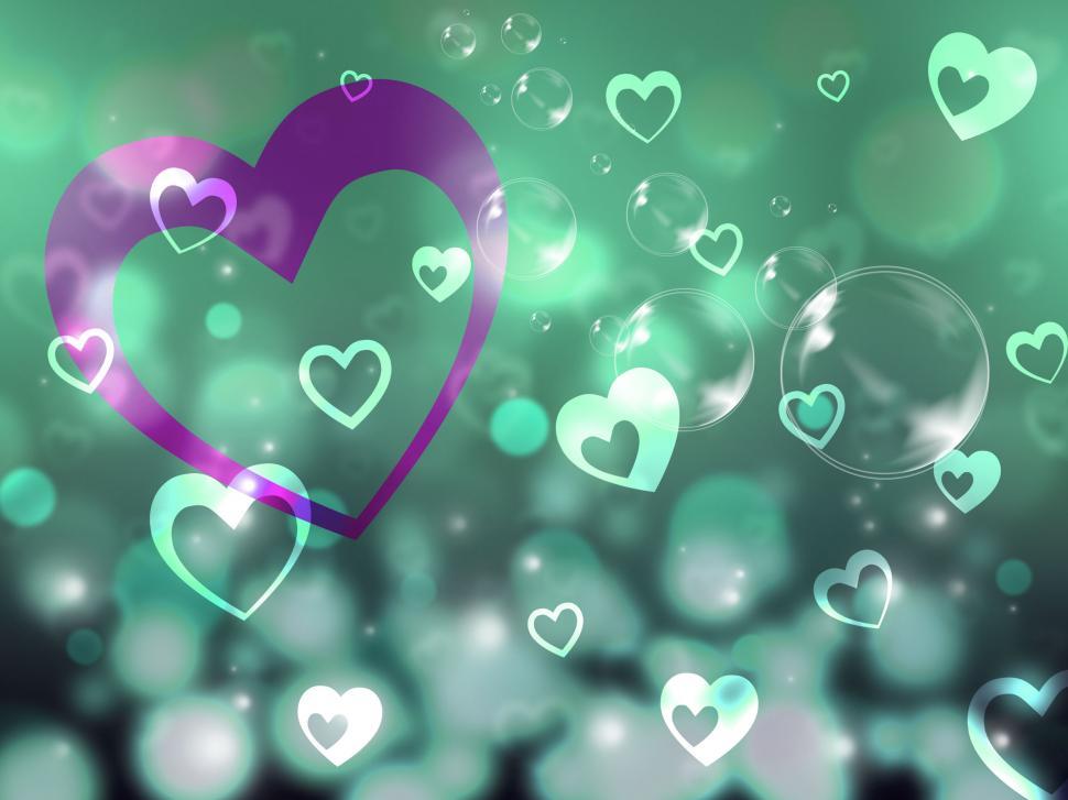 Free Image of Hearts Background Means Romance Partner And Affection  