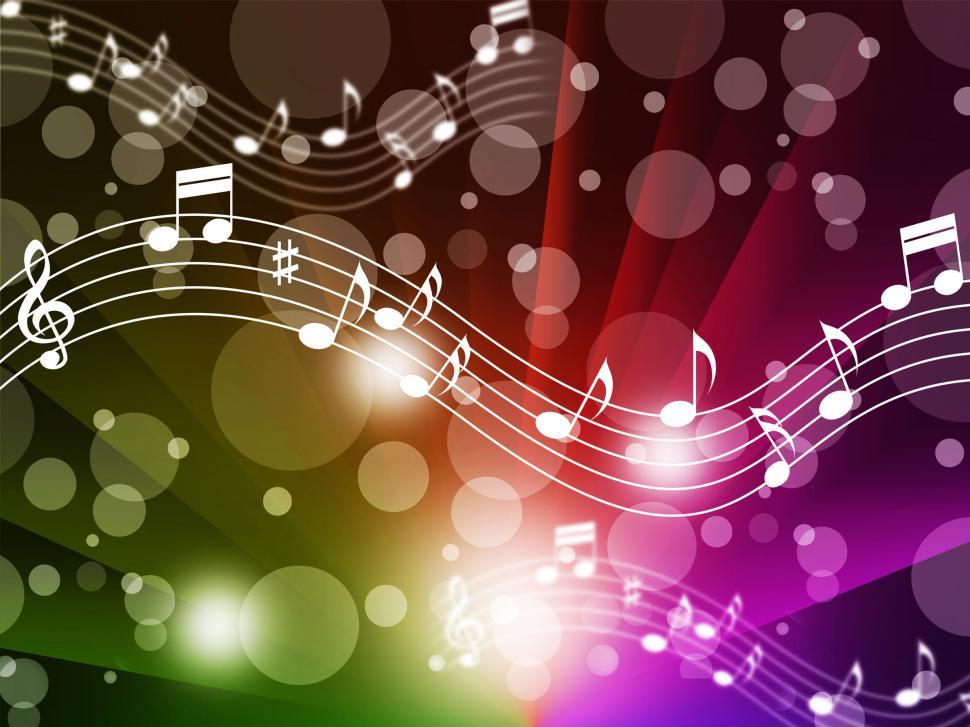 Download Free Stock Photo of Music Background Meaning Singing Instruments And Notes  