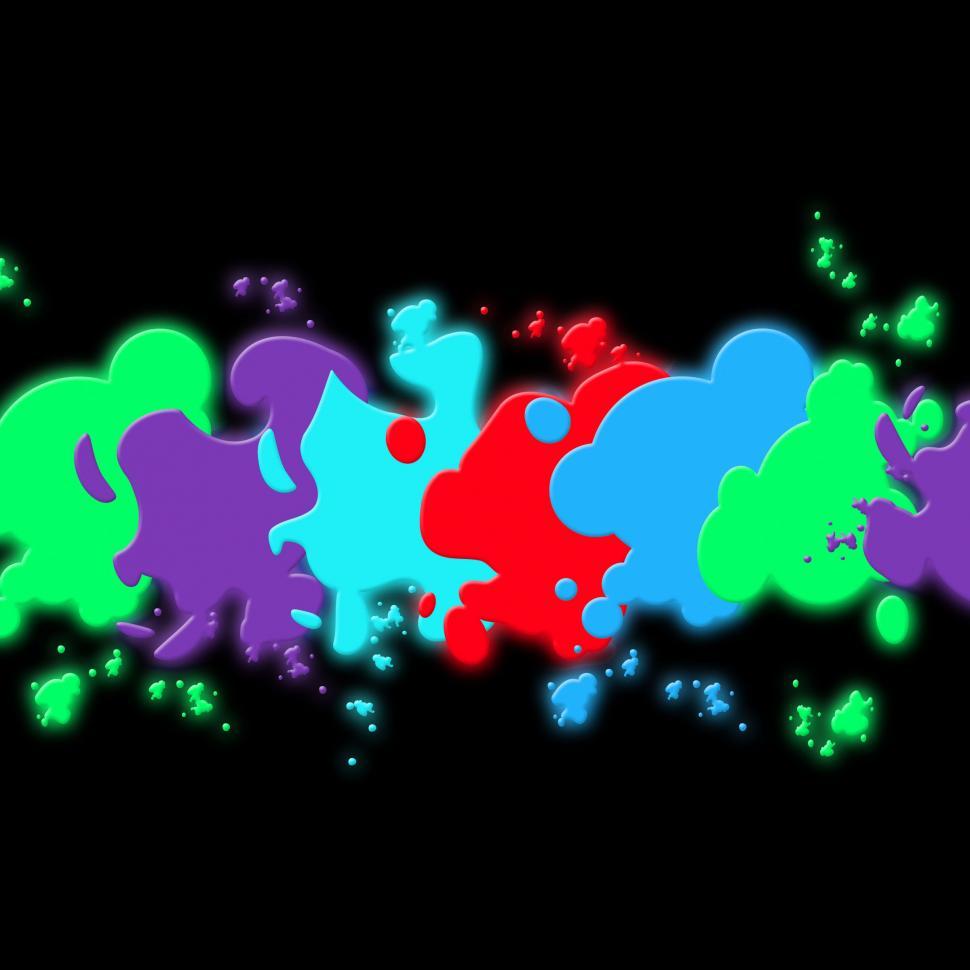 Free Image of Black Paint Background Means Blobs Splatters And Art  
