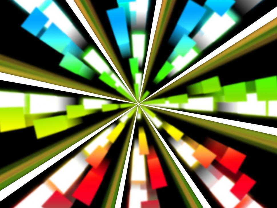 Free Image of Wheel Background Shows Multicolored Rectangles And Spinning  