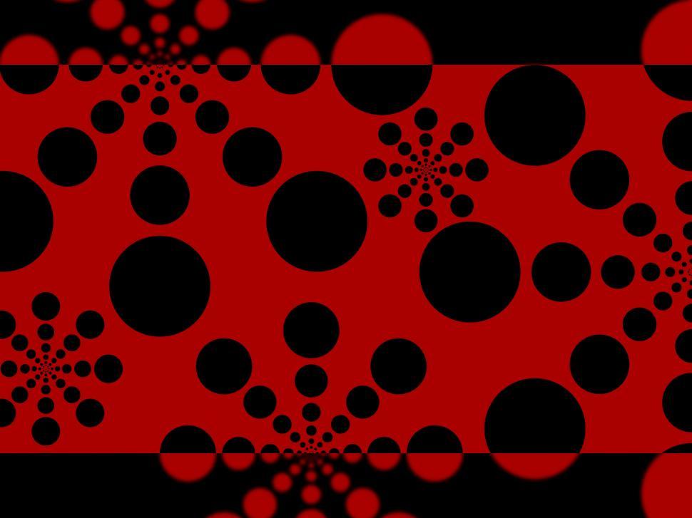 Free Image of Dots Background Shows Big And Small Circles  