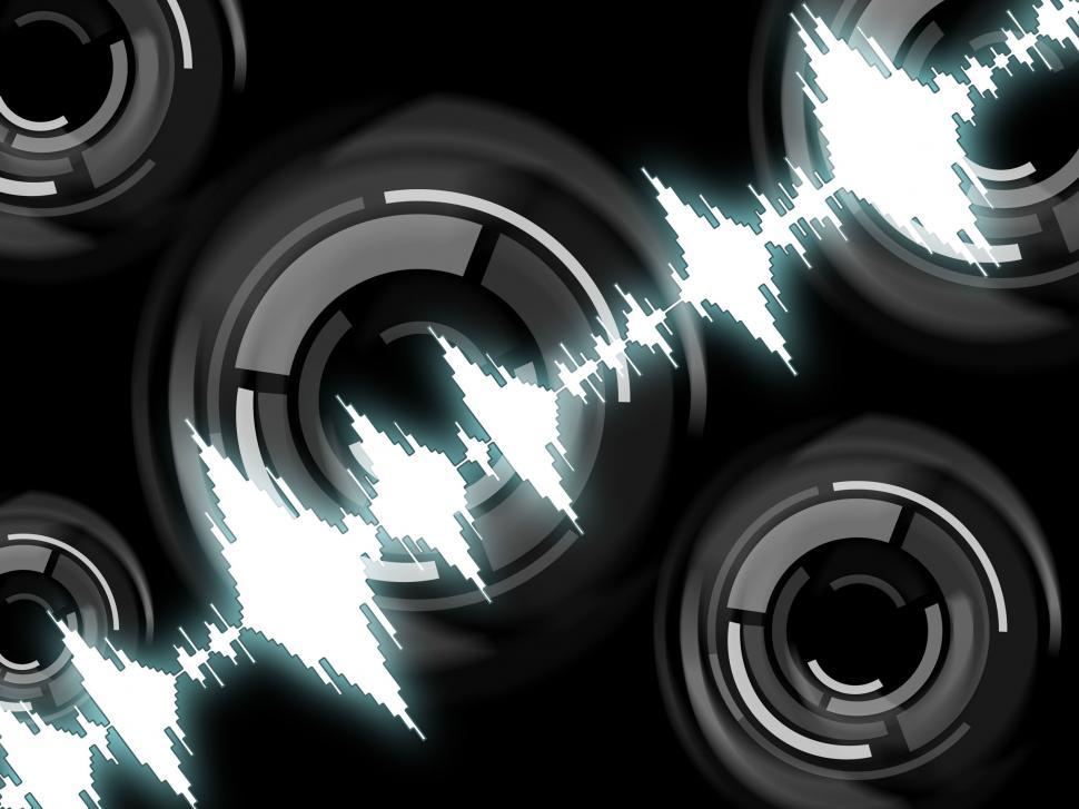 Free Image of Sound Wave Background Means Frequency Mixer Or Sound Analyzer  