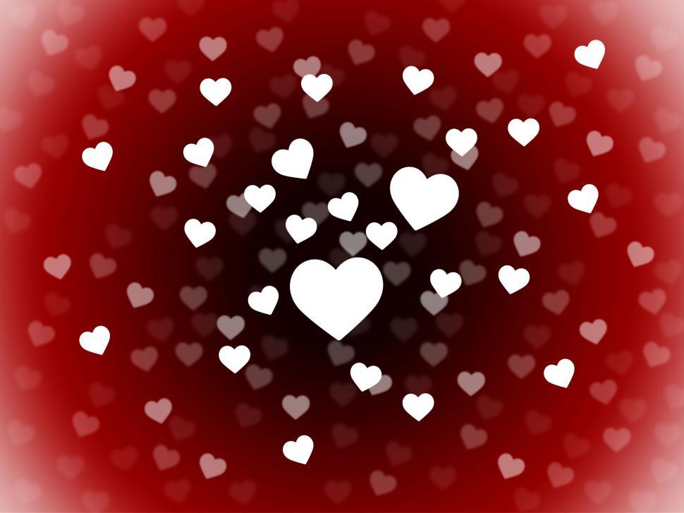 Free Image of Bunch Of Hearts Background Shows Romance  Passion And Love  